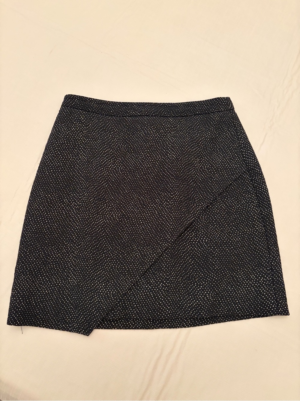 H&M Wrap Front Mini Skirt - Black/White - Size 4